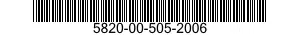 5820-00-505-2006  5820005052006 005052006