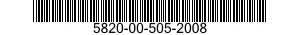 5820-00-505-2008  5820005052008 005052008