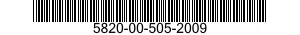 5820-00-505-2009  5820005052009 005052009