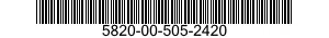5820-00-505-2420  5820005052420 005052420
