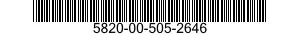 5820-00-505-2646  5820005052646 005052646