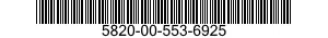 5820-00-553-6925  5820005536925 005536925