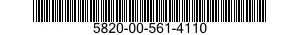 5820-00-561-4110  5820005614110 005614110