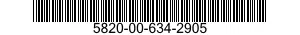 5820-00-634-2905  5820006342905 006342905