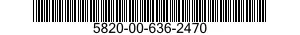 5820-00-636-2470  5820006362470 006362470