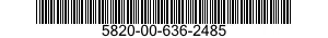 5820-00-636-2485  5820006362485 006362485