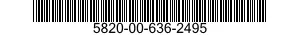 5820-00-636-2495  5820006362495 006362495