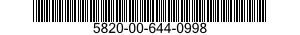 5820-00-644-0998 RADIO SET GROUP 5820006440998 006440998