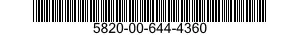 5820-00-644-4360  5820006444360 006444360