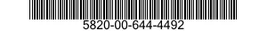 5820-00-644-4492  5820006444492 006444492