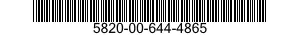 5820-00-644-4865  5820006444865 006444865