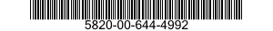 5820-00-644-4992  5820006444992 006444992