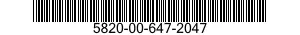 5820-00-647-2047  5820006472047 006472047