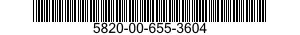 5820-00-655-3604  5820006553604 006553604