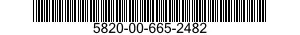 5820-00-665-2482  5820006652482 006652482