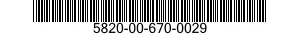 5820-00-670-0029  5820006700029 006700029