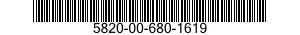 5820-00-680-1619  5820006801619 006801619