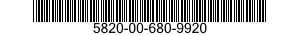 5820-00-680-9920  5820006809920 006809920
