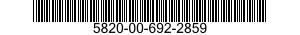 5820-00-692-2859  5820006922859 006922859
