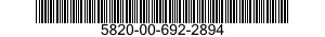 5820-00-692-2894  5820006922894 006922894