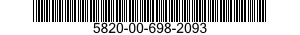 5820-00-698-2093  5820006982093 006982093