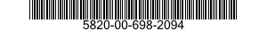 5820-00-698-2094  5820006982094 006982094