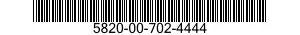 5820-00-702-4444  5820007024444 007024444