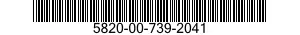 5820-00-739-2041  5820007392041 007392041
