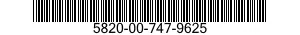5820-00-747-9625  5820007479625 007479625