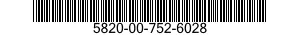 5820-00-752-6028  5820007526028 007526028