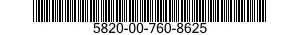 5820-00-760-8625  5820007608625 007608625