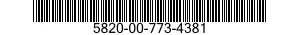 5820-00-773-4381  5820007734381 007734381