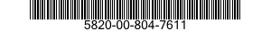 5820-00-804-7611  5820008047611 008047611