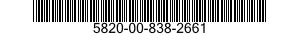 5820-00-838-2661  5820008382661 008382661