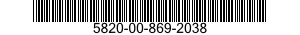 5820-00-869-2038  5820008692038 008692038