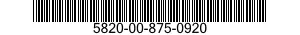 5820-00-875-0920 BRACKET ASSEMBLY 5820008750920 008750920
