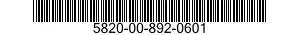 5820-00-892-0601  5820008920601 008920601