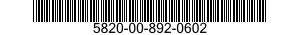 5820-00-892-0602  5820008920602 008920602