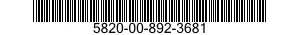 5820-00-892-3681  5820008923681 008923681
