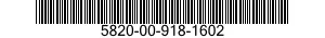 5820-00-918-1602  5820009181602 009181602