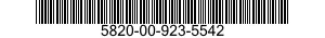 5820-00-923-5542  5820009235542 009235542