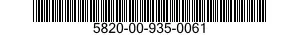 5820-00-935-0061  5820009350061 009350061