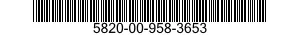 5820-00-958-3653  5820009583653 009583653