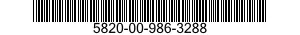 5820-00-986-3288  5820009863288 009863288