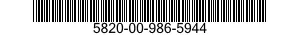 5820-00-986-5944  5820009865944 009865944