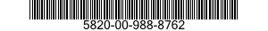 5820-00-988-8762  5820009888762 009888762