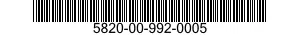 5820-00-992-0005  5820009920005 009920005