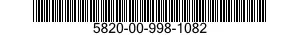 5820-00-998-1082  5820009981082 009981082