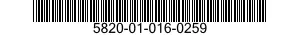 5820-01-016-0259  5820010160259 010160259