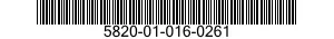 5820-01-016-0261  5820010160261 010160261